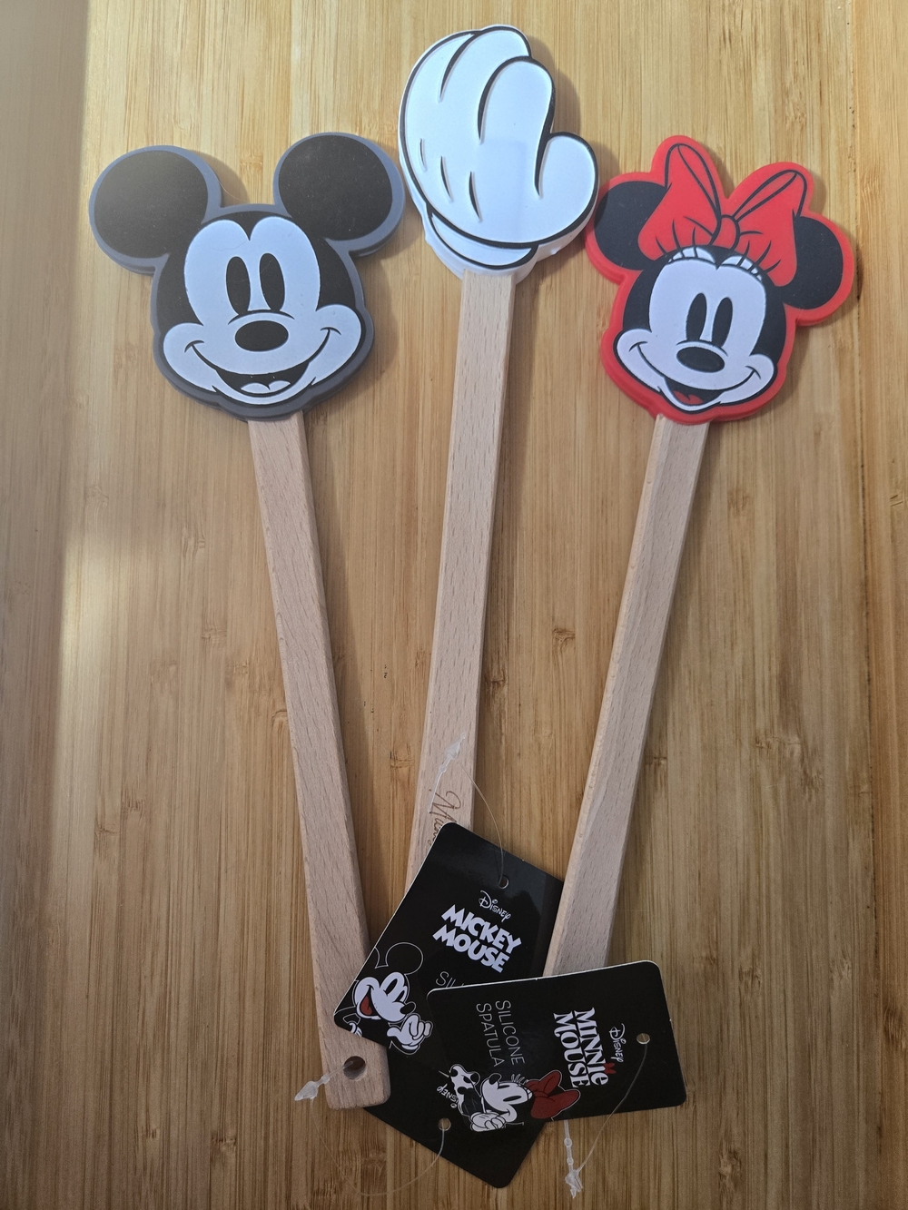 Disney Mickey & Minnie Silicone Spatula Set - Black, White & Red